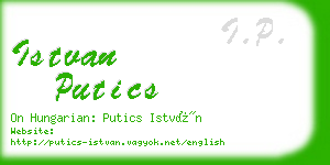 istvan putics business card